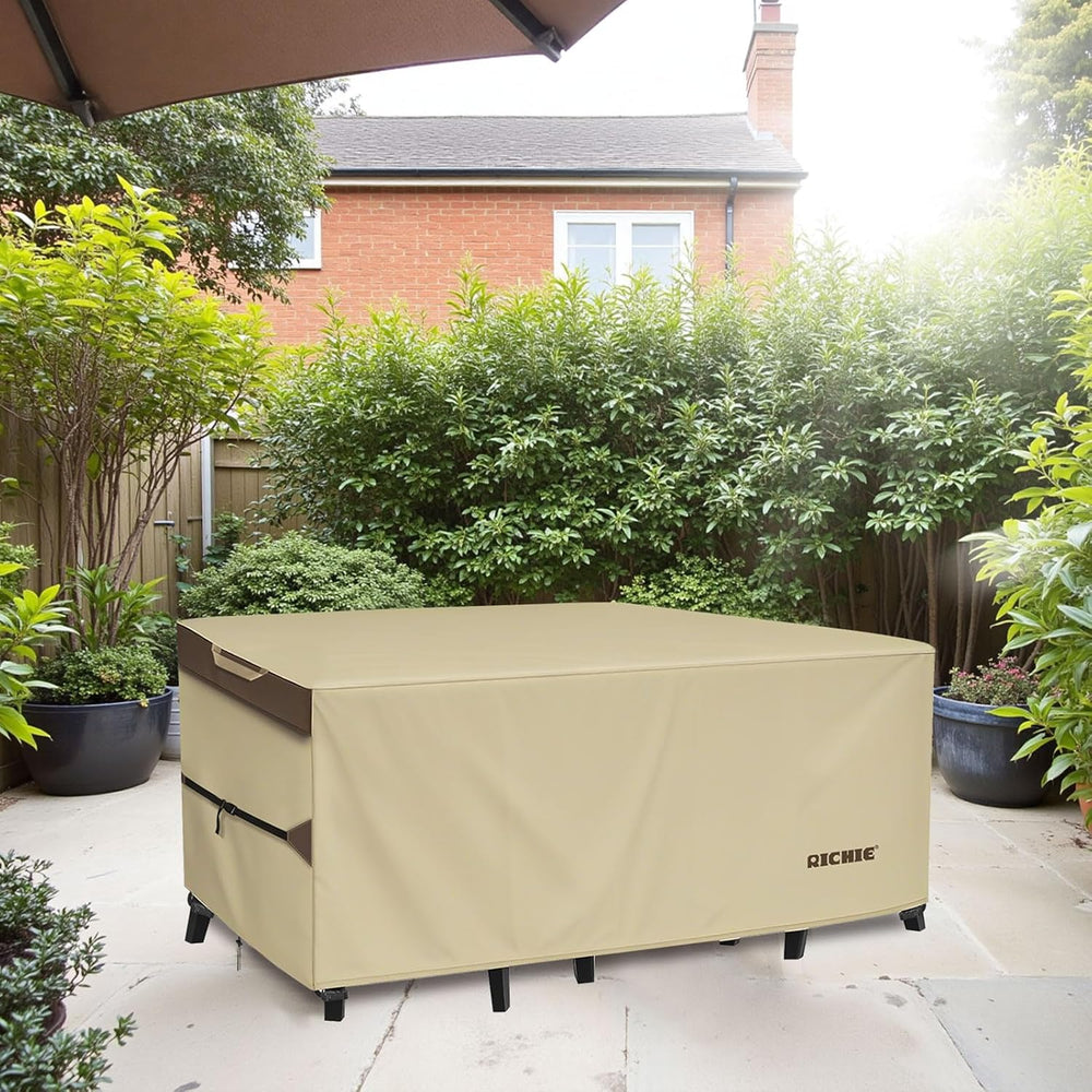 RICHIE Outdoor Patio Furniture Cover - Heavy Duty Waterproof 600D Tough Canva...
