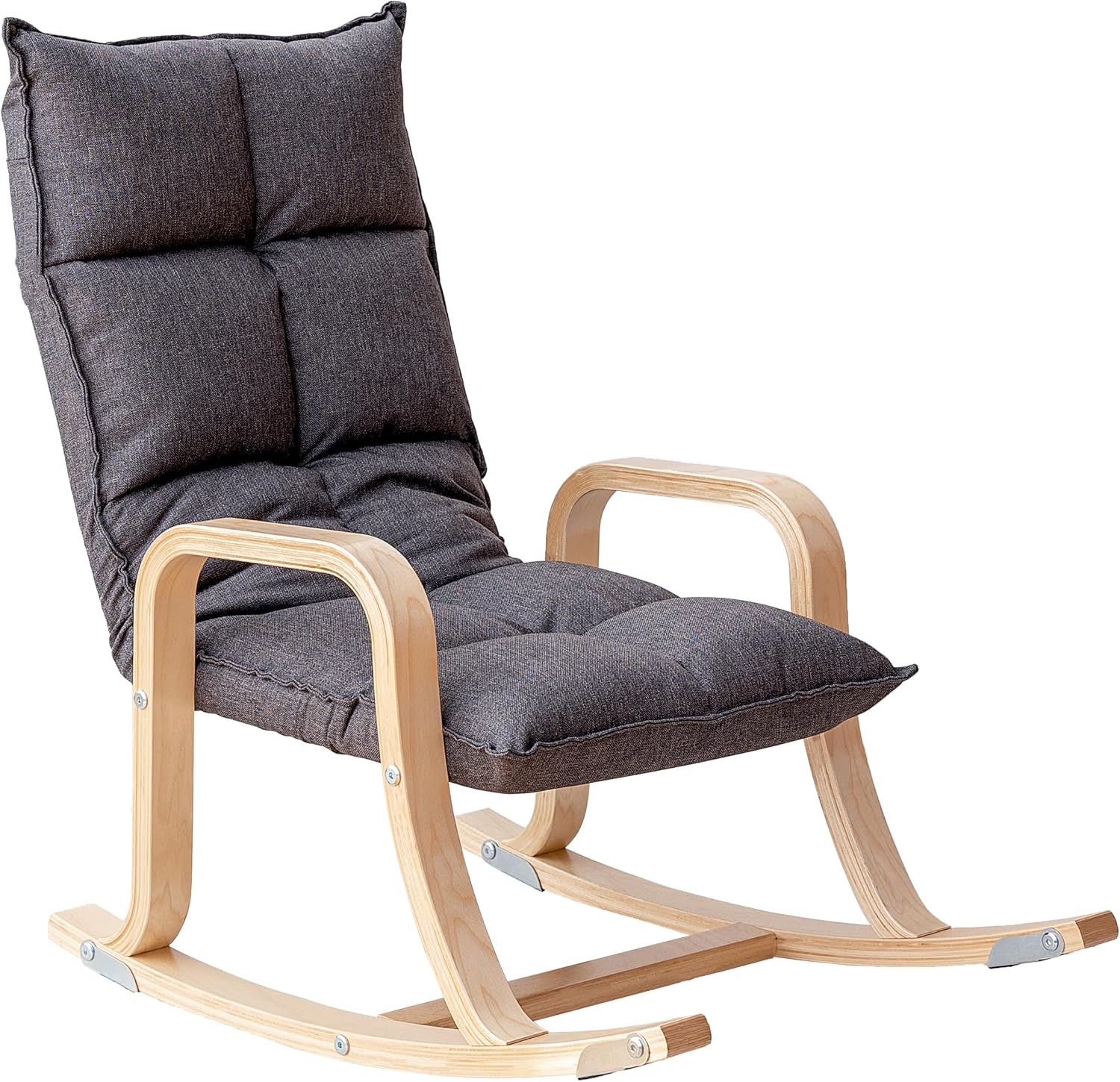 Swegrow Kids' Recliners，Rocker and Stationary Options, Sensory Rocking Chair for Kids & Toddlers，Versatile Floor Chair with Soft Fabric and Stability for Playroom, Bedroom, or Nursery (Gray)