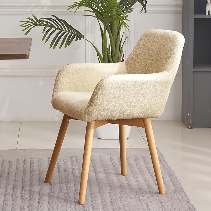 Mid Century Modern Dining Chairs Set of 2 & 4 & 6 Comfy Accent Chair ...
