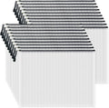 AUSTARK 20 Pcs Zipper File Bags, Plastic Mesh Pouch, Board Game Storage Bag, Waterproof Bags for Office School (A3 Size 16.9''x12'', White and Black)