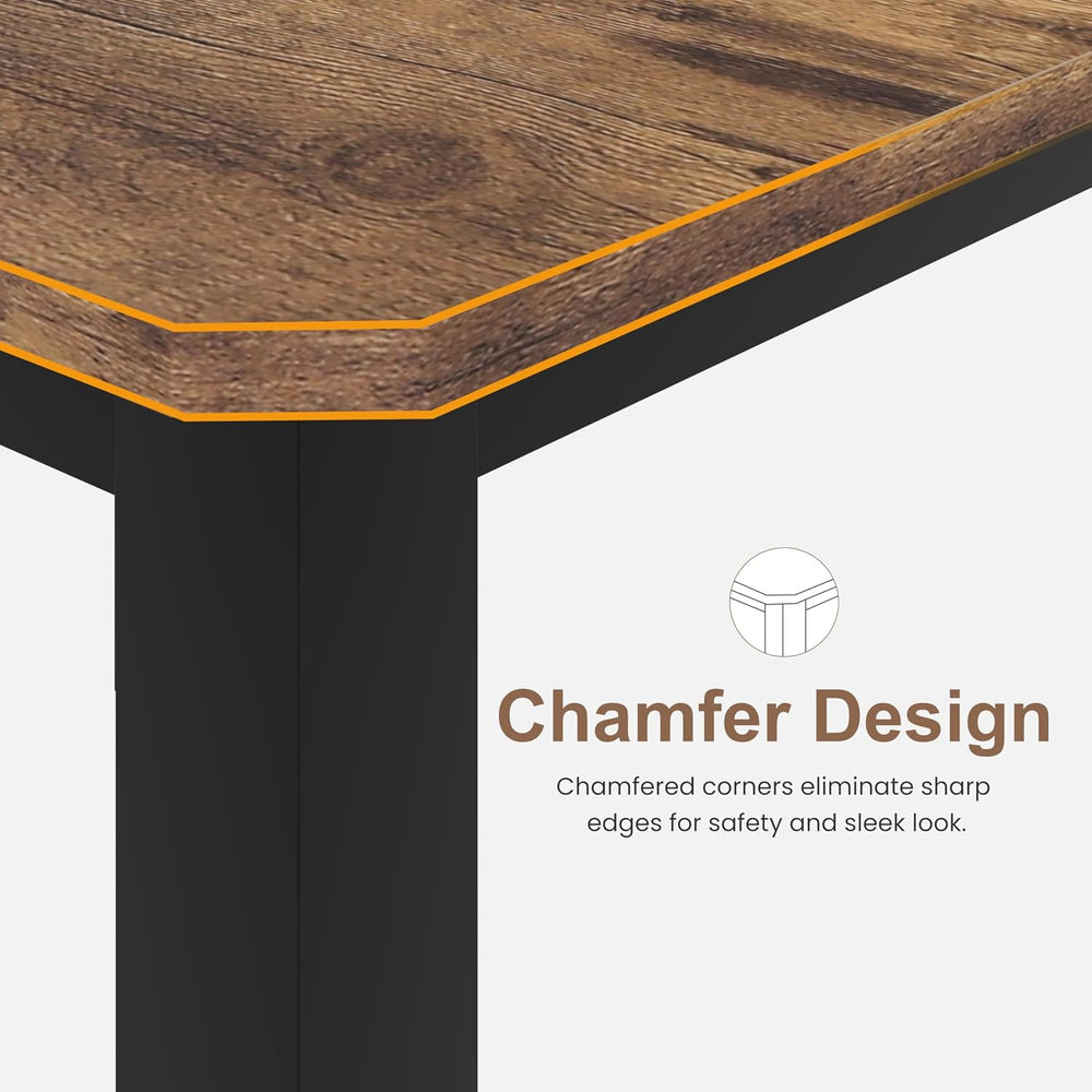 Garvee 78.7″ Dining Table for 8-10 People for Dining Room,Brown(Only Table) |...