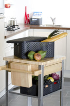 CURVER Style S - storage boxes & baskets (Storage basket, Grey, Rattan, Monotone, Bathroom, Bedroom)