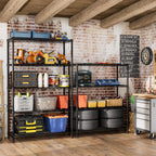 SINGAYE 4 Garage Heavy Duty Shelving Unit Kitchen Pantry Close Home Organizers and Storage Bathroom Shelf Laundry Room Organization Industrial Book Metal Wire Adjustable Shelves