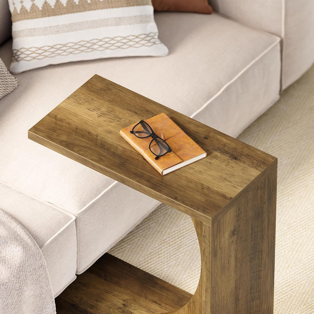 LITTLE TREE C Shaped End Table for Sofa & Bedroom - Small Side Table for ...