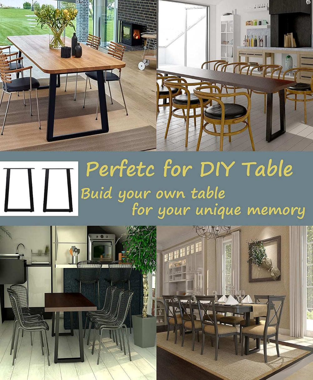 Metal Table Legs Heavy Duty Square Tube Desk Frame Modern Dining Table/Coffee...