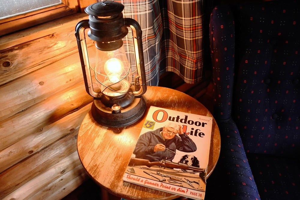Rustic Lantern Table Lamp Set Hand Finished Rusty Over Powdercoat UL Listed D...