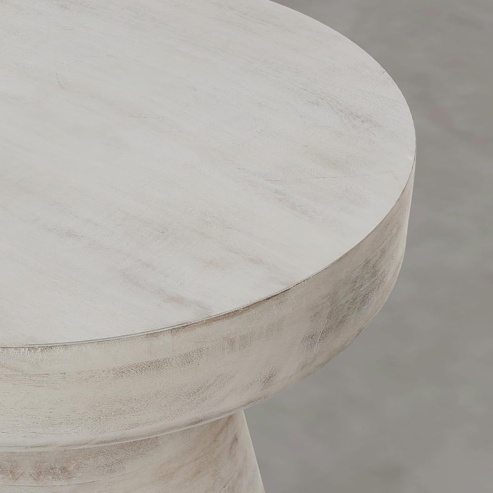 SIMPLIHOME Robbie Accent Table - 16 inch Wide Solid Mango Wood End Table in D...