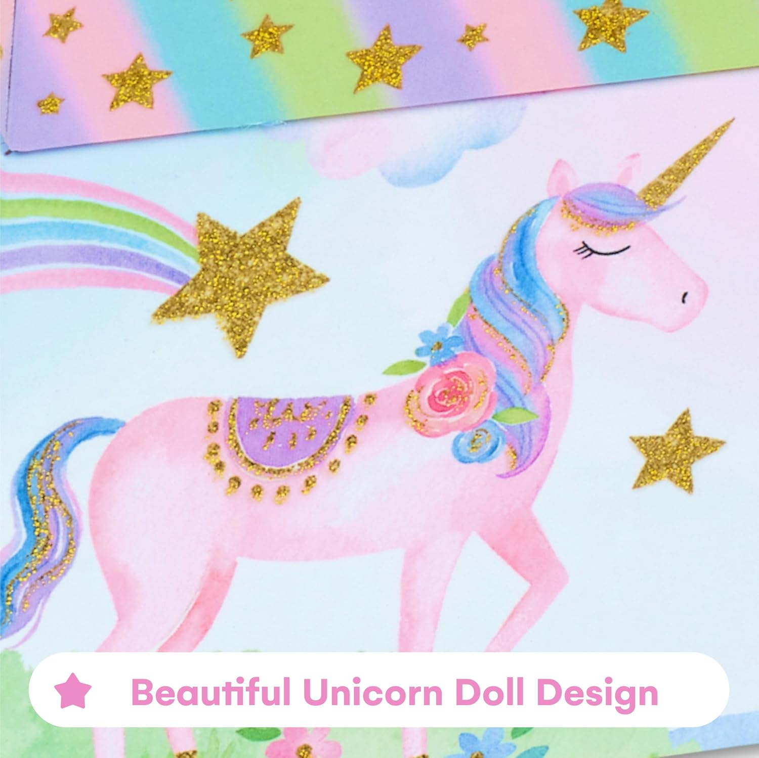Jewelkeeper Jewelry Box for Girls with 1 Drawer - Unicorn Musical Jewelry Box, Beautiful Dreamer Tune, Spinning Unicorn Doll, Little Girl Music Box, Gifts for 5 Year Old Girls, Engineered Wood