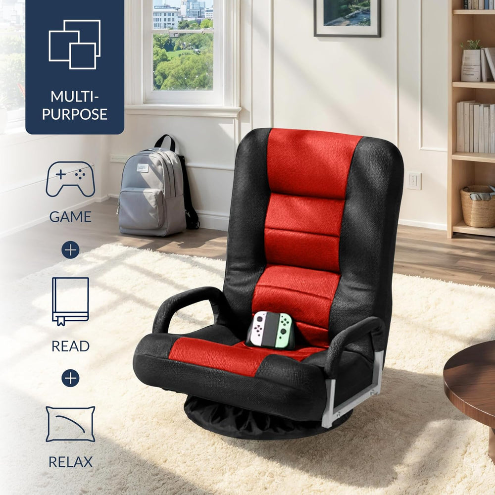 Best Choice Products Swivel Gaming Chair 360 Degree Multipurpose Floor Chair ...