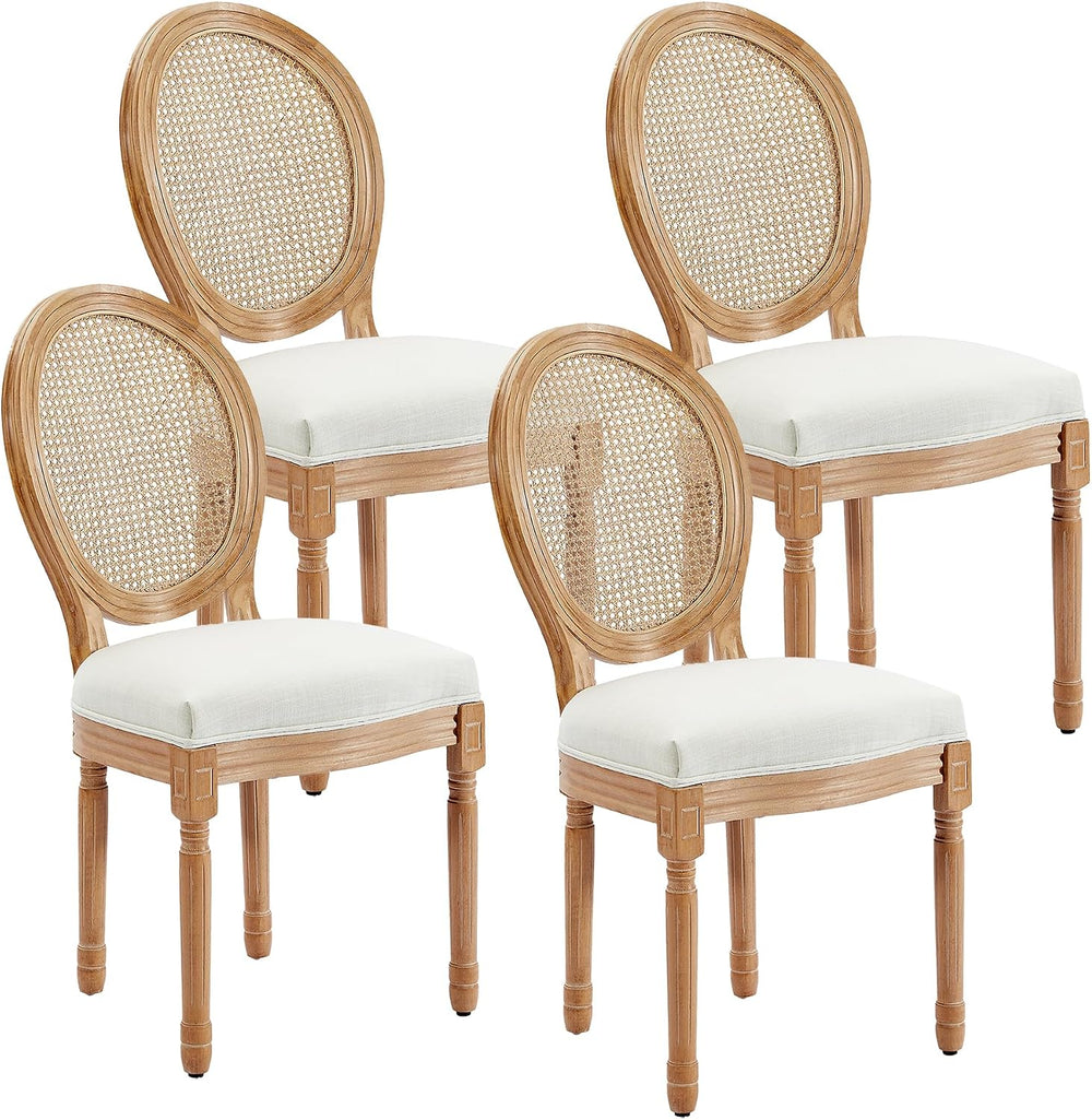 French Country Dining Chairs, Upholstered Dining Chairs Set of 4