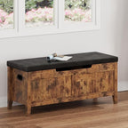 GAOMON Storage Bench, 39.4” Wooden Chest Storage Box with 2 Safety Hinges, Entryway Benches with Flip-Top, Large Trunk for Living Room, Bedroom, Easy Assembly