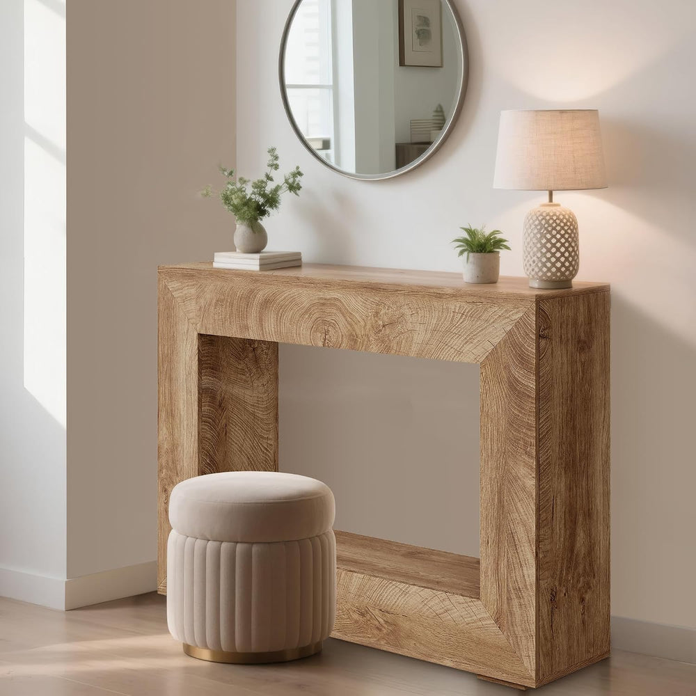 GAOMON 47" Narrow Wood Console Table with Storage Shelf - Vintage Accent...