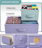Sorbus Kids Dresser with 5 Drawers - Storage Chest Organizer Unit with Steel Frame, Wood Top, Easy Pull Fabric Bins - Long Wide TV Stand for Bedroom Furniture, Hallway, Closet & Office Organization