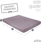 Milliard Memory Foam Futon Mattress – Full Size (Frame Not Included) (Grey)