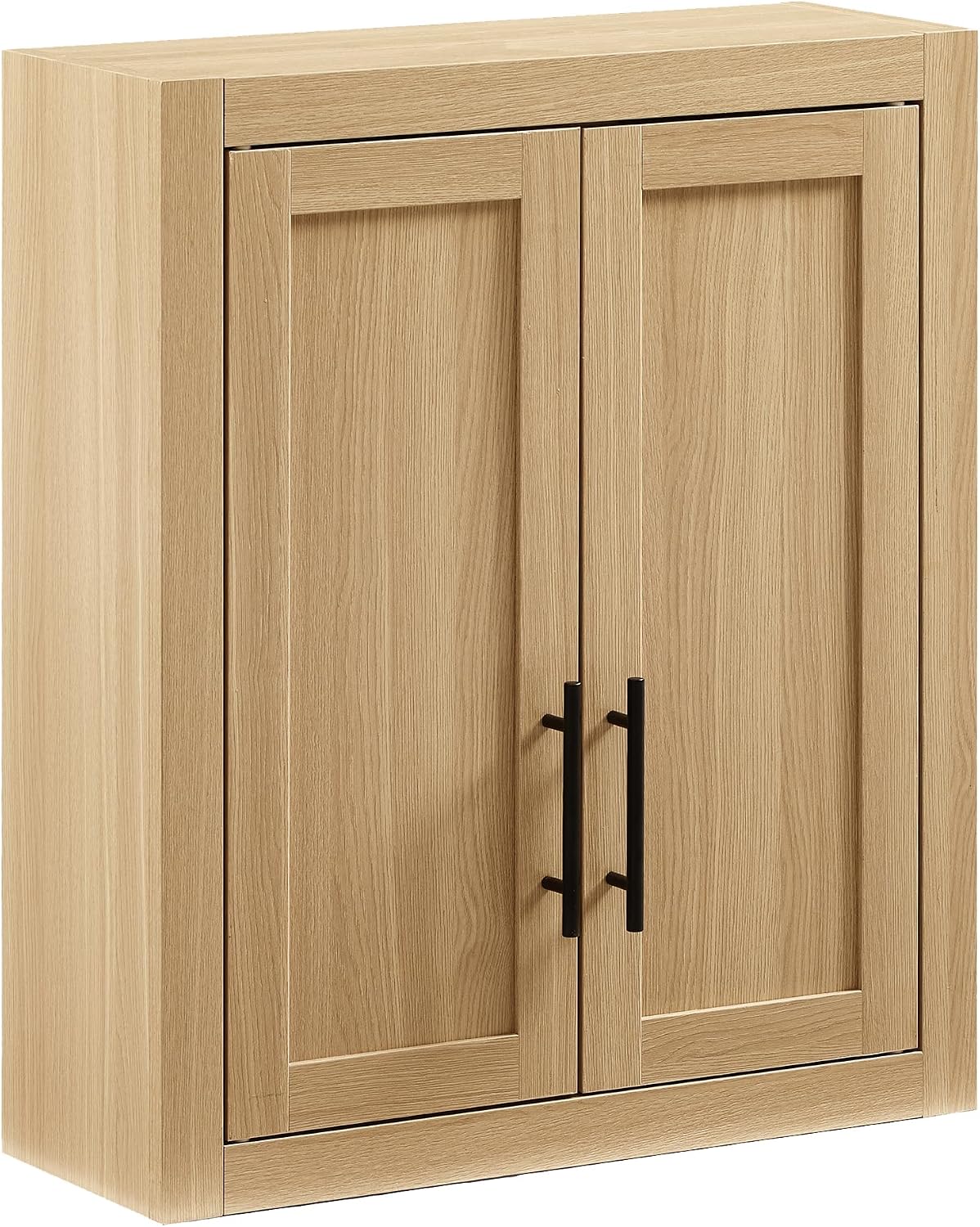 Crosley Furniture Savannah Wall Mounted Bathroom Storage Medicine Cabinet with Shelves, Natural