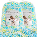 10lbs Shredded Memory Foam Bean Bag Filler, Soft and Convenient Bean Bag Filling Pillow Stuffing for Beanbag, Couch, Cushion, Stuffed Animals, Dog Bed, Arts Crafts
