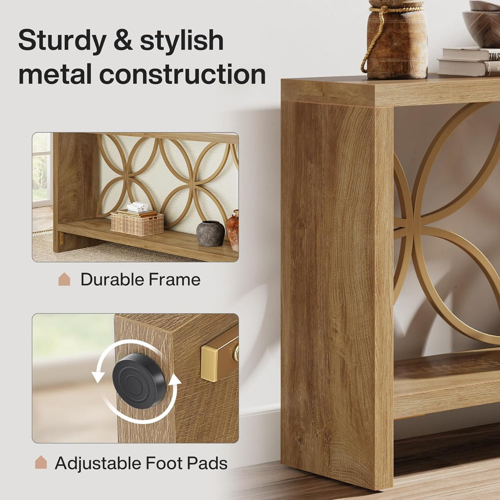 Tribesigns 70.9-Inch Narrow Sofa Table, FarmhouseLong Sofa Table Behind Couch...