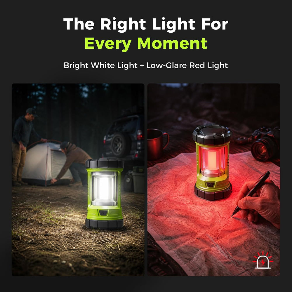 Camping Lantern, 3000LM LED Rechargeable Battery Operated Lantern, 5 Light Mo...