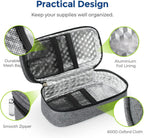 AUVON Portable Insulin Cooler Travel Case, Insulated Diabetic Bag with 2 x 160g Ice Packs for 6-8h Cooling Time, Medication Cooler Bag for Insulin Pens and Blood Glucose Monitor Supplies