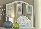 Liberty Furniture Industries Stardust Mirror, 39" x 1" x 37", Iridescent White