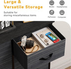 DWVO Dresser with 8 Drawers - Fabric Storage Tower, Organizer Unit for Bedroom, Hallway, Closets - Sturdy Steel Frame, Wooden Top & Easy Pull Fabric Bins