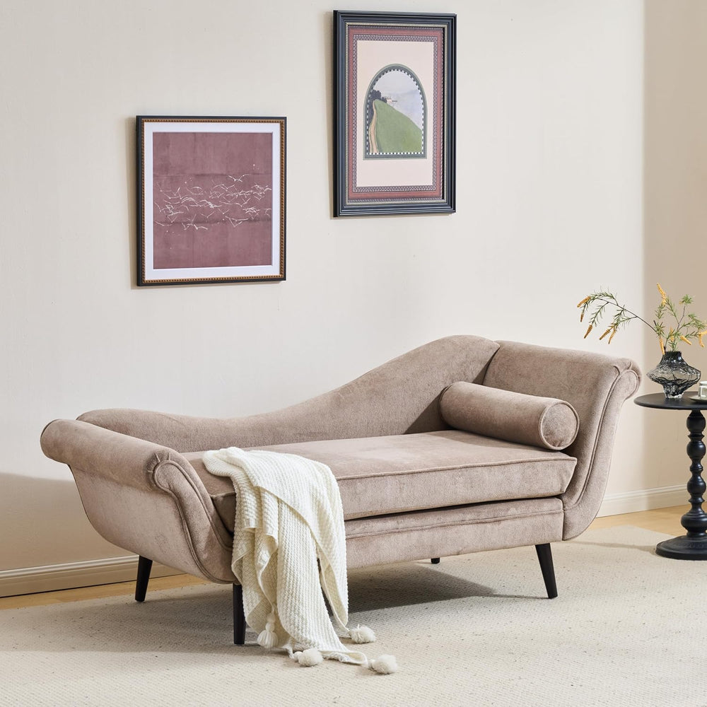 Christopher Knight Home Willer Velvet Upholstered Chaise Lounge Chair Indoor,...