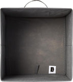 Amazon Basics Collapsible Fabric Storage Cubes Organizer with Handles, Sturdy, Gray, 10.5-x-10.5-x-11-inch, Pack of 6