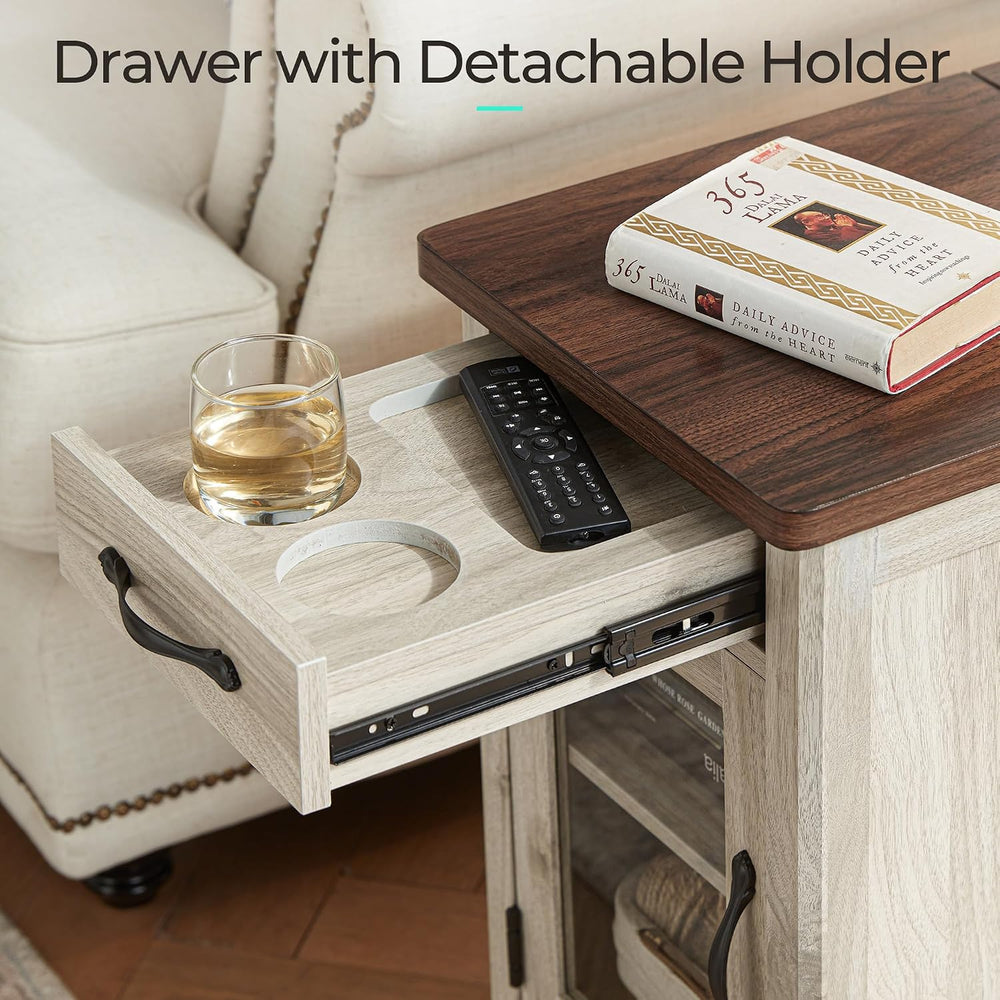 LINSY HOME Farmhouse Coffee Table Sets 3 Pieces, Wood Living Room Table Set I...