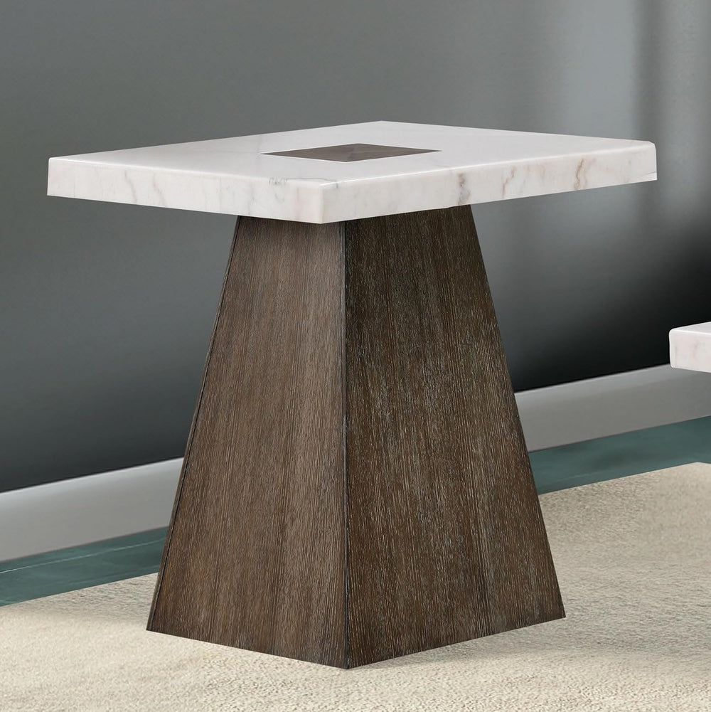 Furniture of America Rafferty Modern Solid Wood 22-inch Square End Table with...
