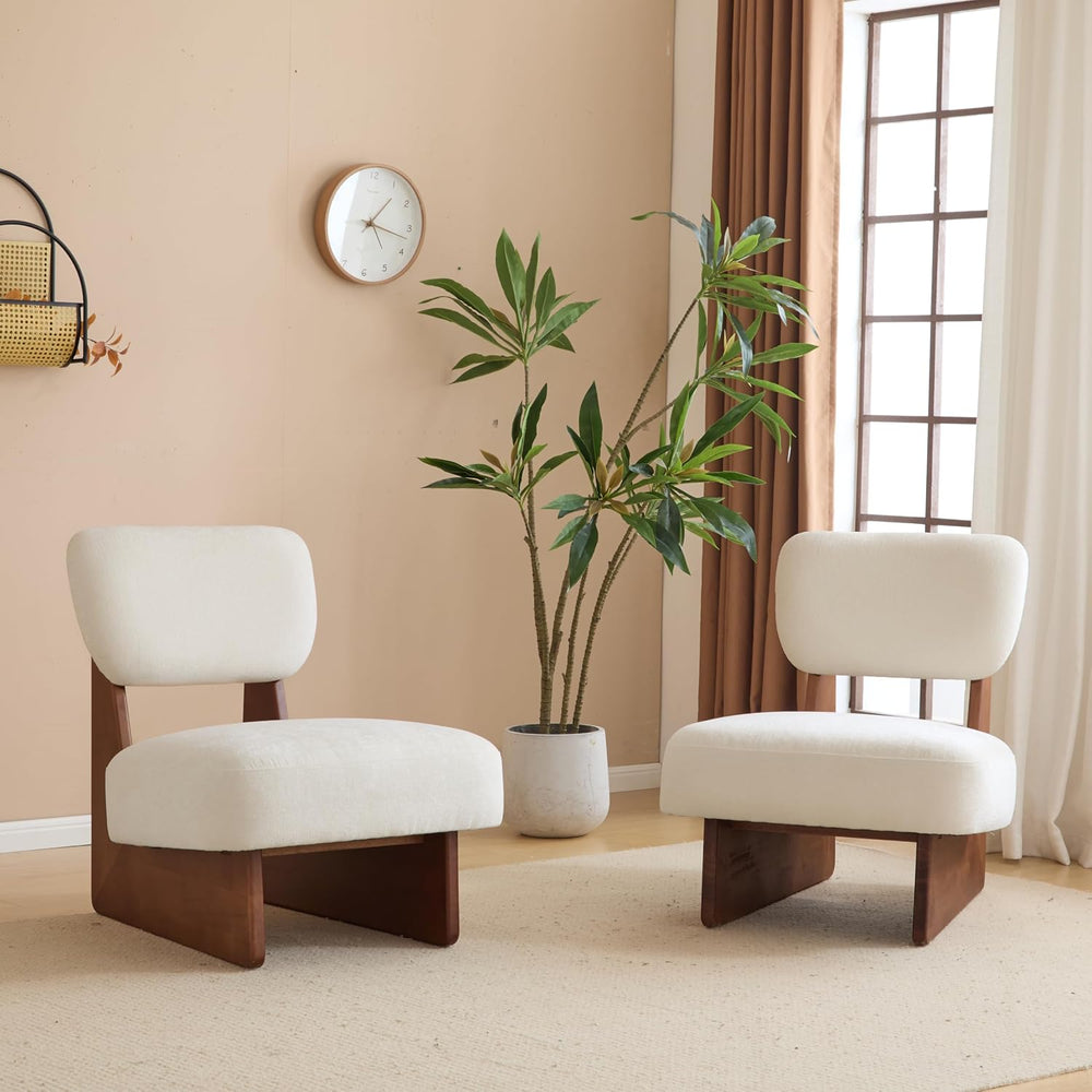 Christopher Knight Home Mores Low Profile Accent Chair Set of 2, Modern Livin...
