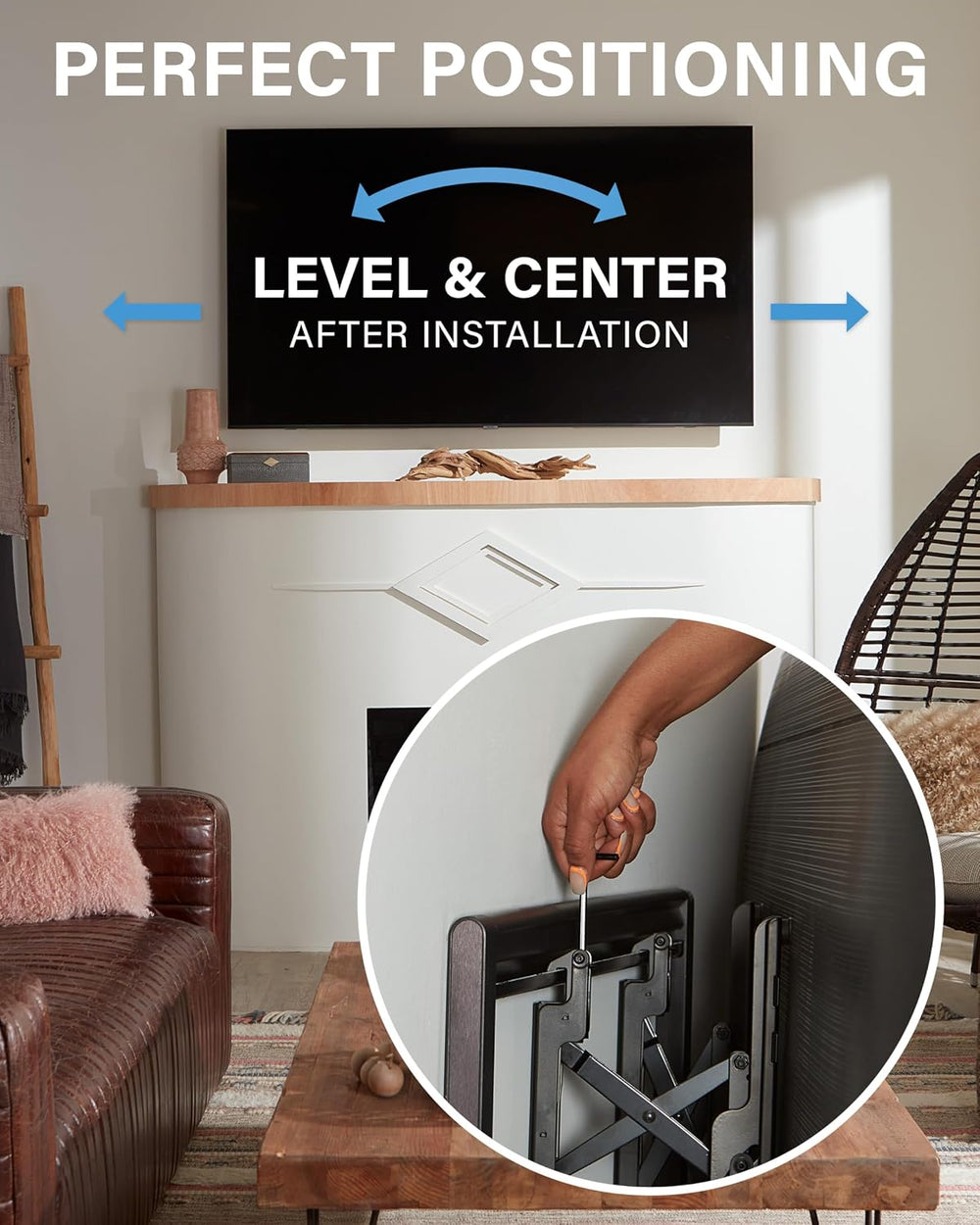 SANUS Tilting TV Wall Mount for 42" to 90" TVs - Universal Wall Mou...
