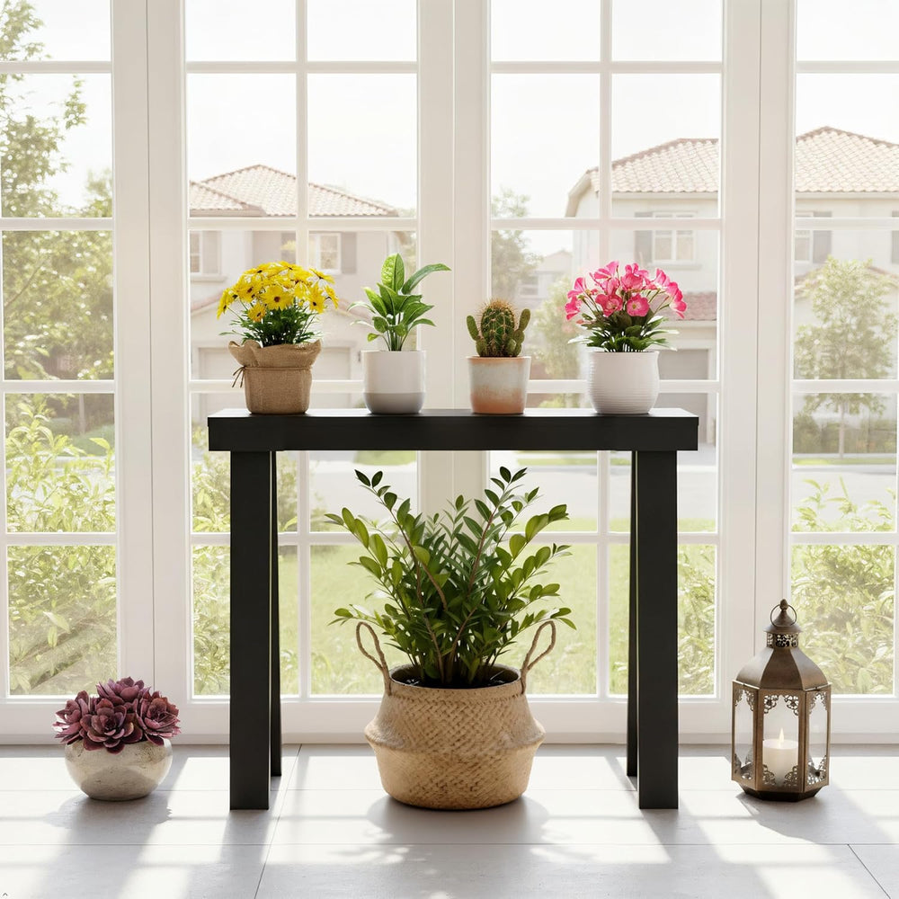 Plank+Beam Classic Console Table, 36 Inch, Black