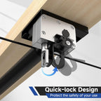 GADFISH Garage Ceiling Lift Storage Rack, Easy Lifting 85" Height 4x4 Ft Overhead Garage Storage Rack for Space Saving with Safety Lock, Suitable for 16"/24" Ceiling, 350LBS Capacity