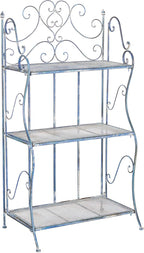 Safavieh Outdoor Collection Torus Antique Blue 3-Tier Shelf (Fully Assembled)