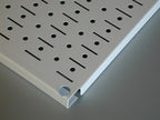 Wall Control Pegboard Organizer 4 ft. Metal Pegboard Standard Tool Storage Kit with Orange Toolboard and White Accessories