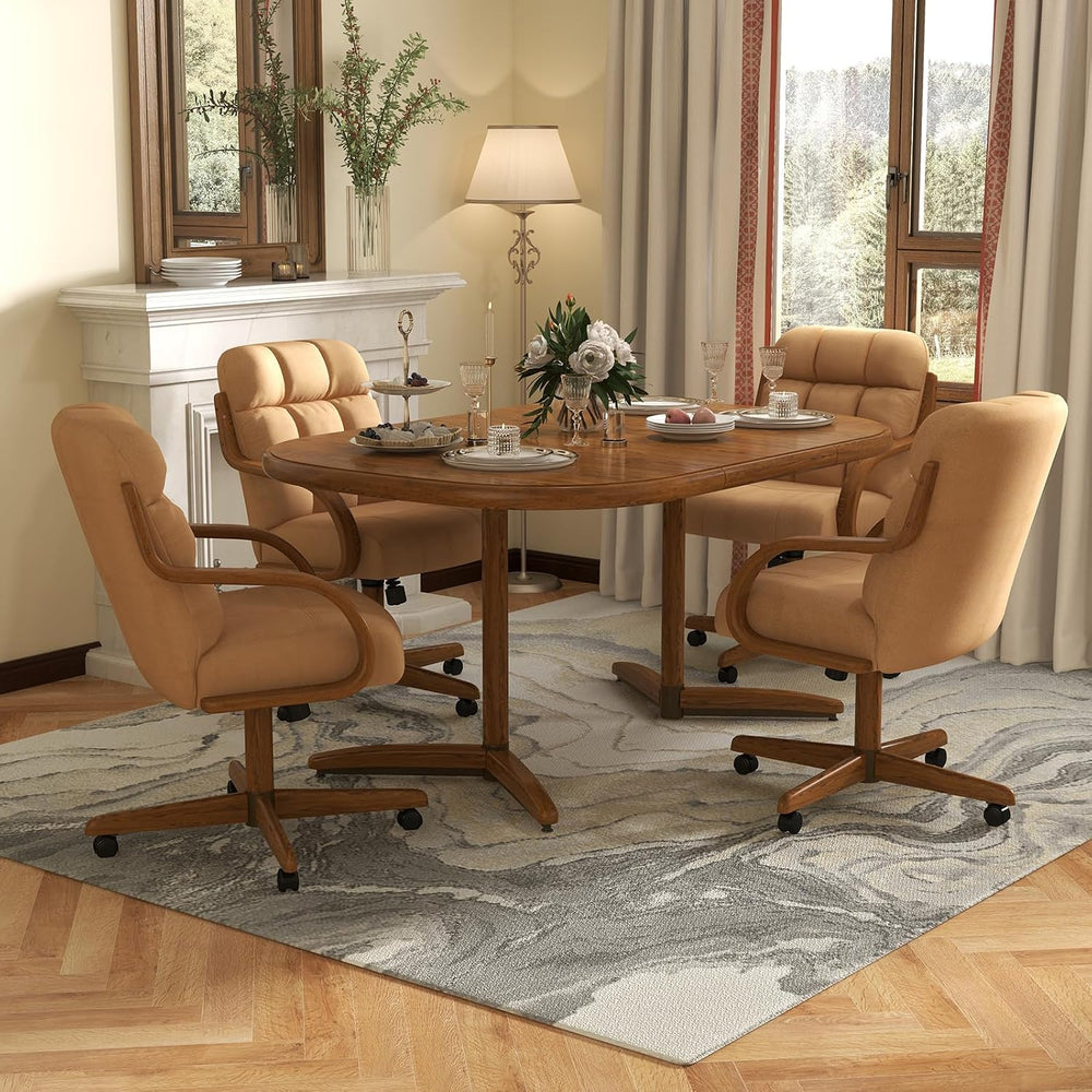 Chromcraft Douglas D9520 Swivel-Tilt Dining Chair - Chestnut - MAJ6-1pc | Cas...