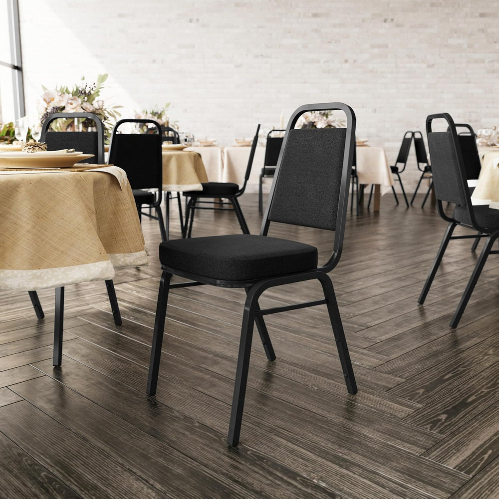 Flash Furniture Hercules Series Trapezoidal Back Stacking Banquet Chair with ...
