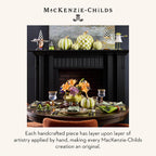 MACKENZIE-CHILDS Ceramic Trinket Tray, Greta Witch’s Hand | Handcrafted design, decorative tray for room decor, 5" W x 10.25" L x 3" H