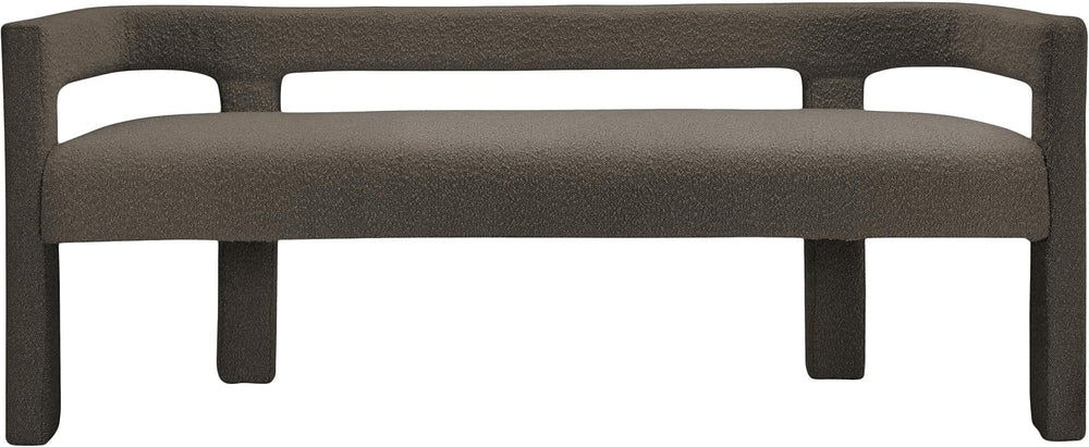 Meridian Furniture 865Brown Athena Collection Modern | Contemporary Boucle Fa...