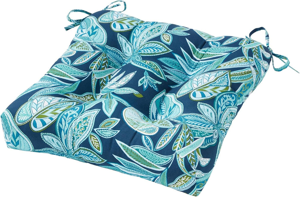 20x20 Square Tufted Outdoor Seat Cushion, Reversible Patio Chair Cushion with...