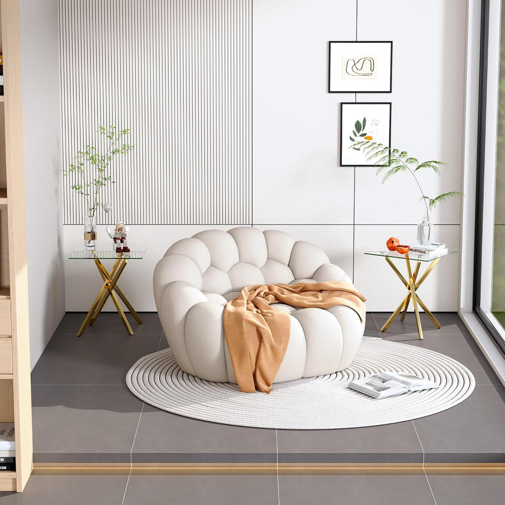 Small Side Table with Chromed Legs, Tempered Glass Square Modern End Table So...