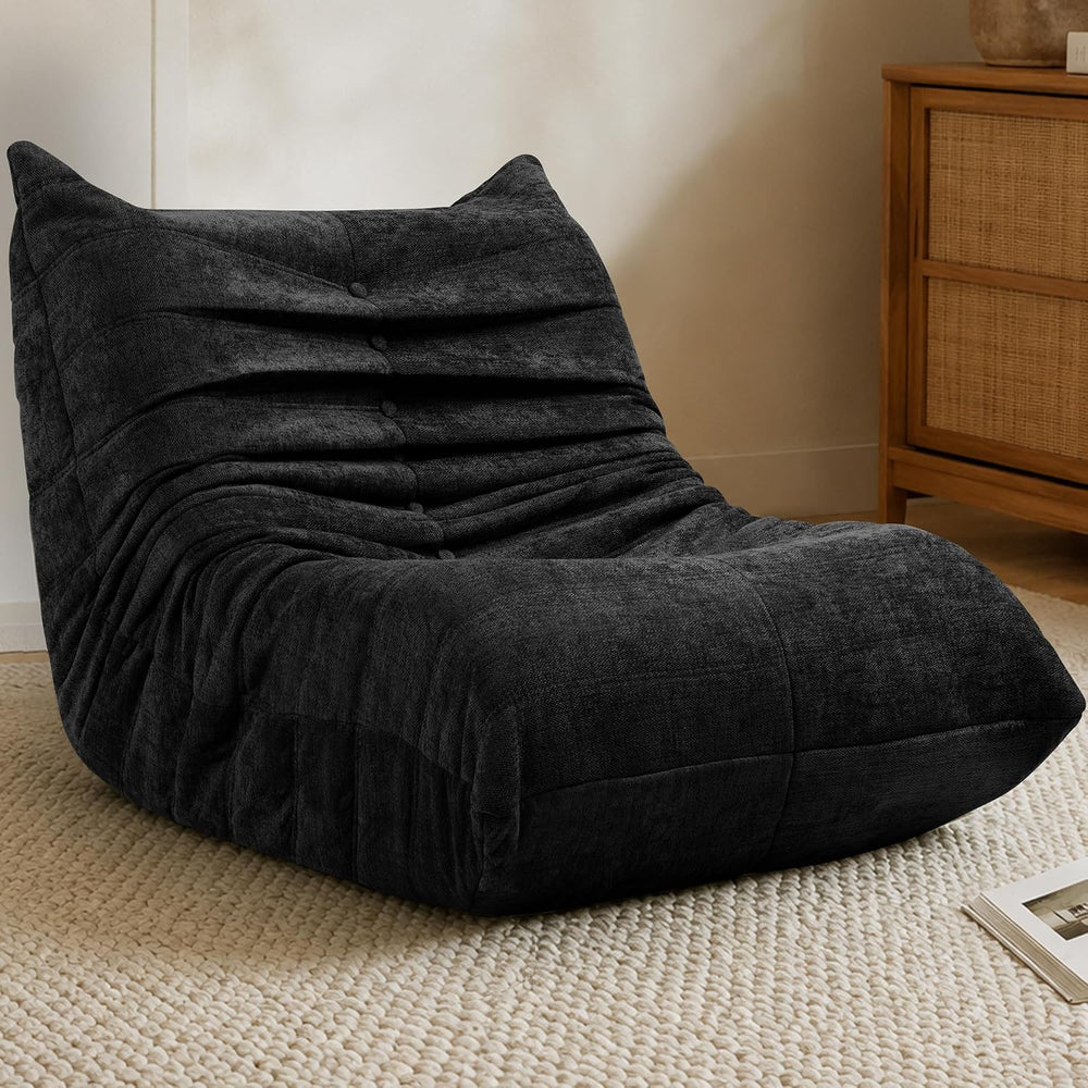 Vongrasig Bean Bag Chair for Adults, Line Fabric Lazy Sofa Couch, Memory Foam...