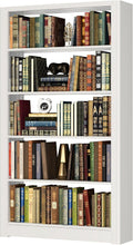 69” Tall Metal Bookshelf, Heavy Duty Bookcase, Modular Book Shelf with Expansion Capability, 5-Tier Adjustable Bookshelves for Heavy Books, Library, Living Room, Office. White