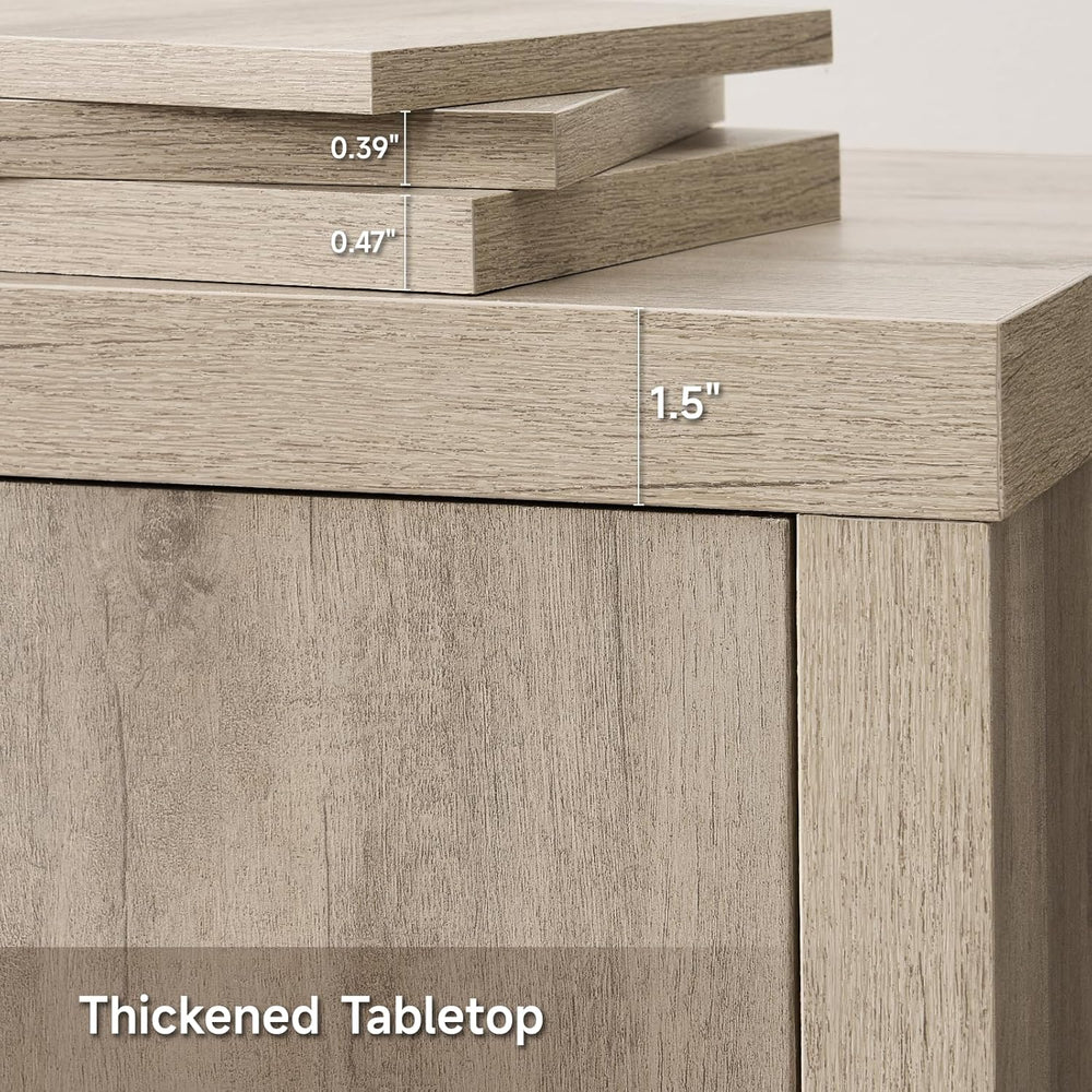 ONBRILL Buffet Cabinet with Storage, 63" Sideboard Cabinet with 4 Doors ...