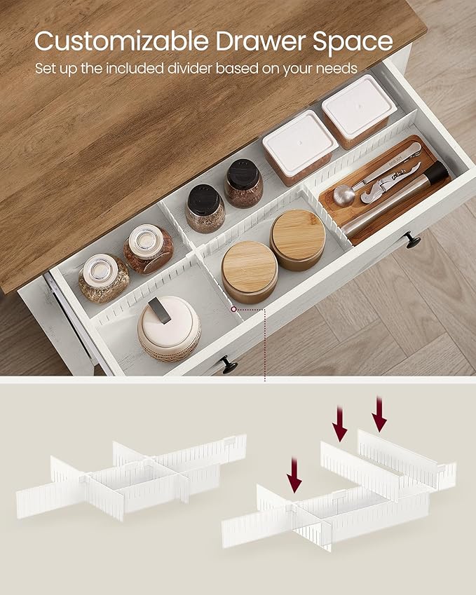 VASAGLE LIRY Collection - Buffet Cabinet, Coffee Bar Cabinet with a Drawer, A...