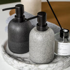 2pcs/Set Grey Soap Lotion Dispenser with A Spare Pump,Liquid Hand Soap Dispenser Sets for Bathroom Countertop, Soap Dispenser for Kitchen.
