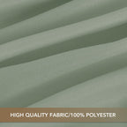 sancua Round Tablecloth 90 Inch Fit 30-72 Inch Tables, 8 Pack Sage Green | Circle Polyester Fabric Table cloth for Wedding Party Reception Banquet Birthday, Washable Formal Covers