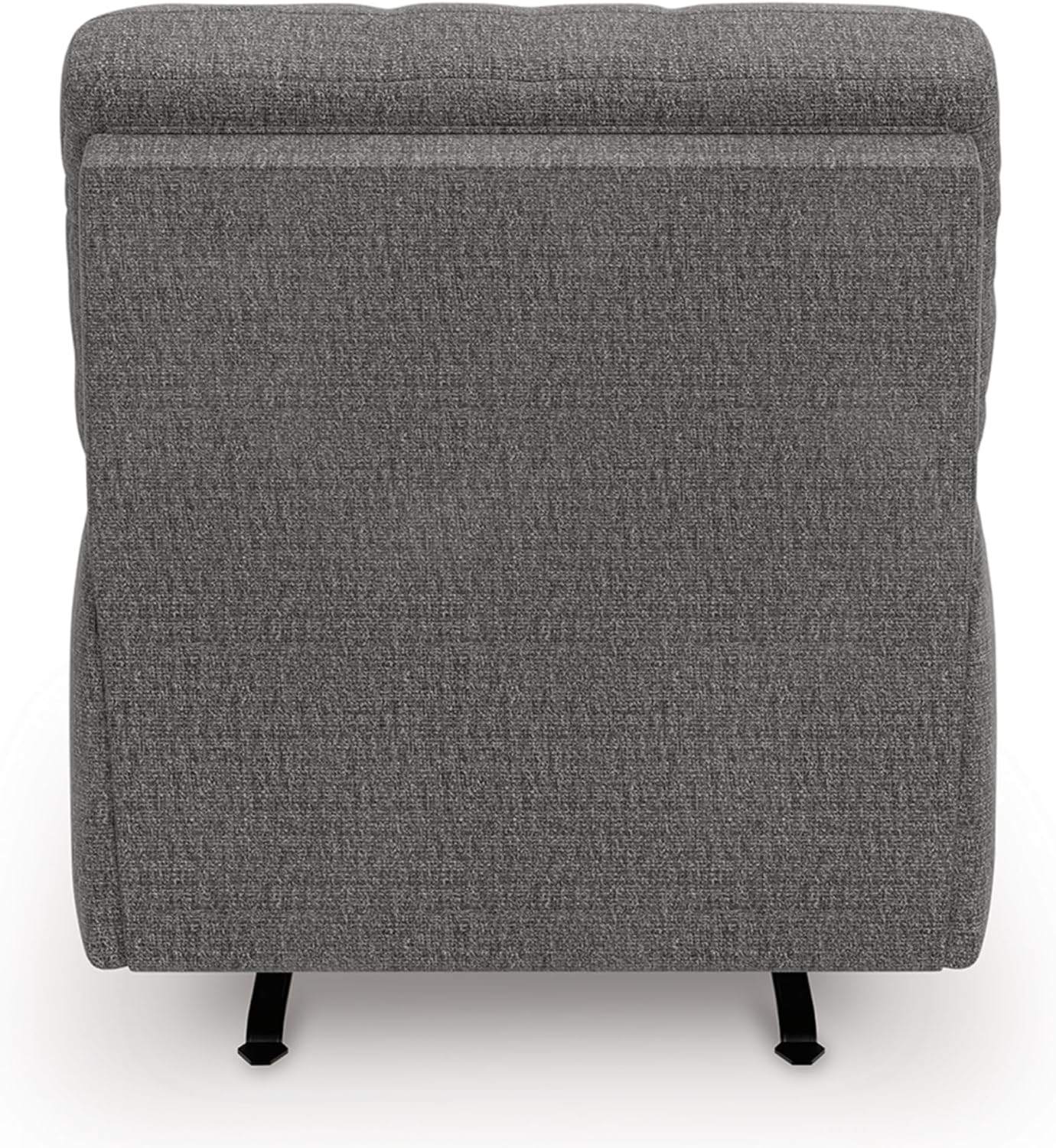Signature Design by Ashley Revenna Manual Rocker Recliner, Greystone | 100% polyester menswear chenille fabric, Track arm style, Living room and lounge spaces