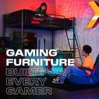 X Rocker PC Computer Gaming Desk Chair with Wheels, College Dorm Room Essentials for Guys and Girls, Adjustable, Ergonomic Office Chair, Gifts for Gamers