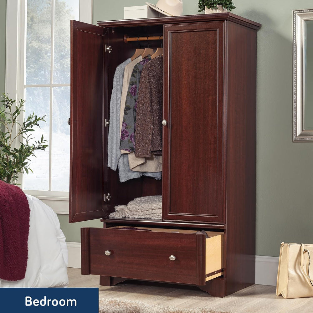 Sauder Palladia Armoire, Select Cherry finish